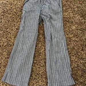 Briggs linen pants, wide leg, S